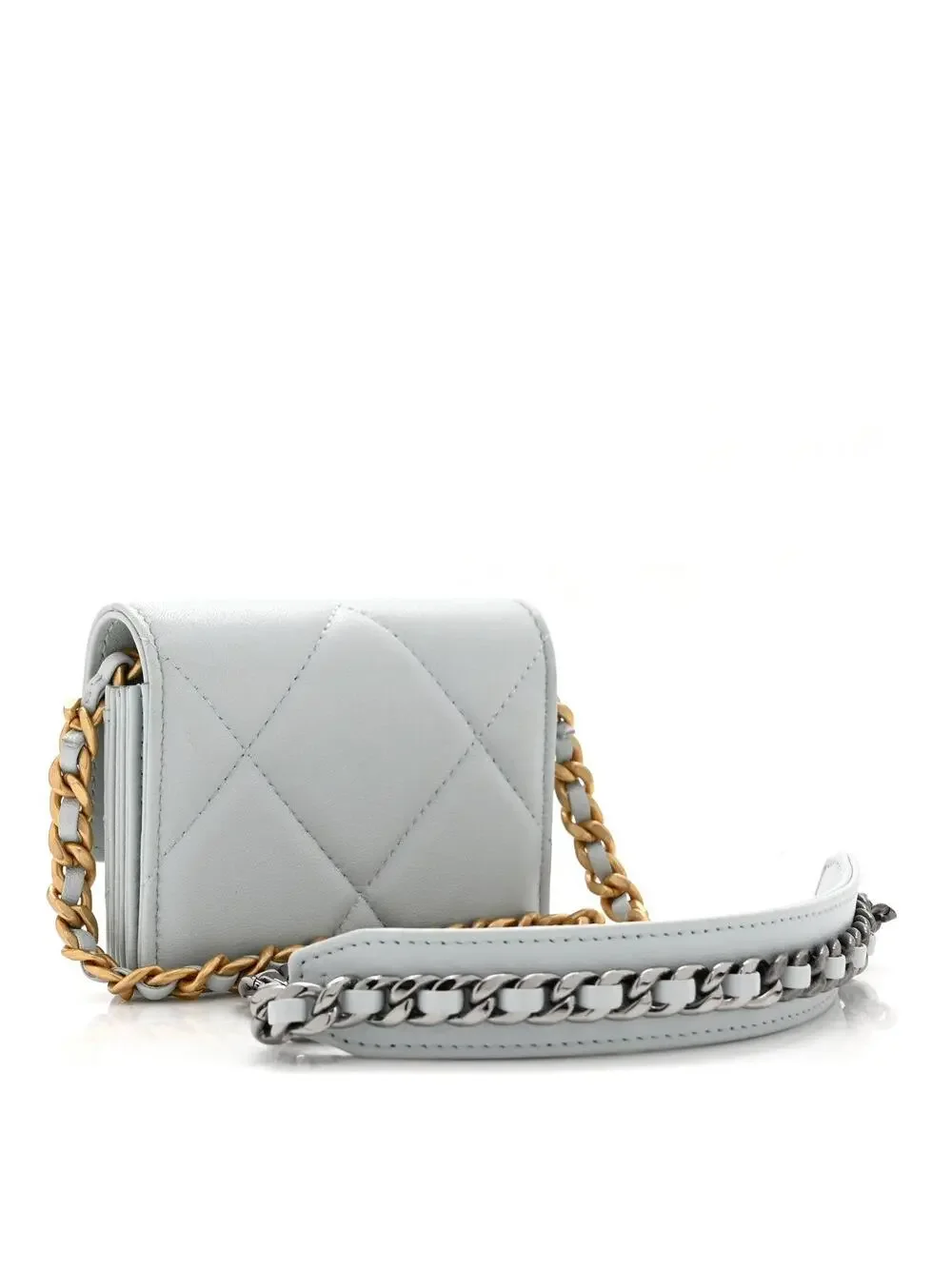 Lambskin Quilted Chanel 19 Flap Card #270129C15B